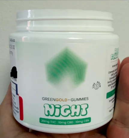 Green Gold Night Live Rosin Gummies