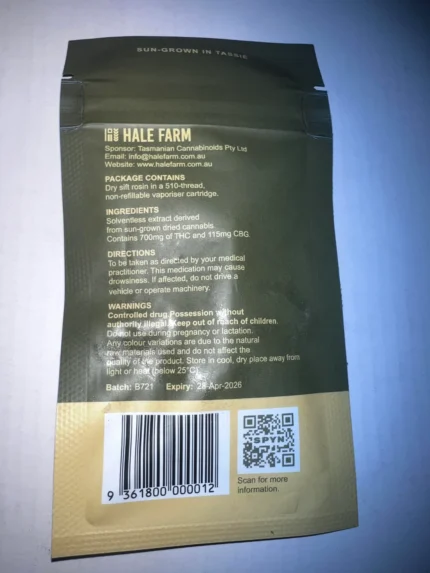 Mokum's Island Dry Sift Rosin 1g - Vape Cartridge